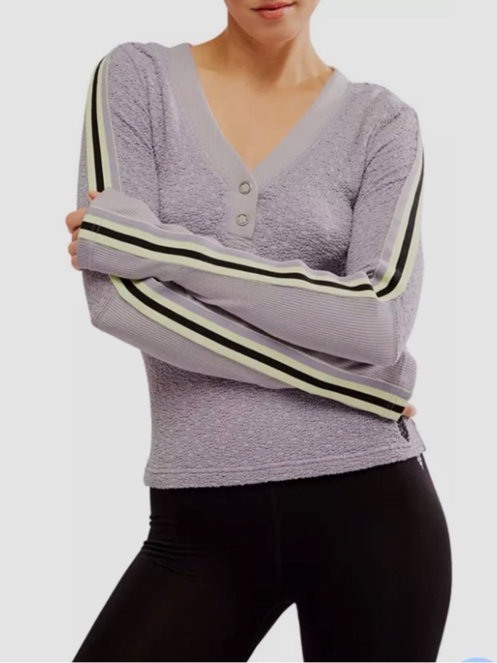NWT! FP Movement Free People Recovery Layer Long Sleeve Top